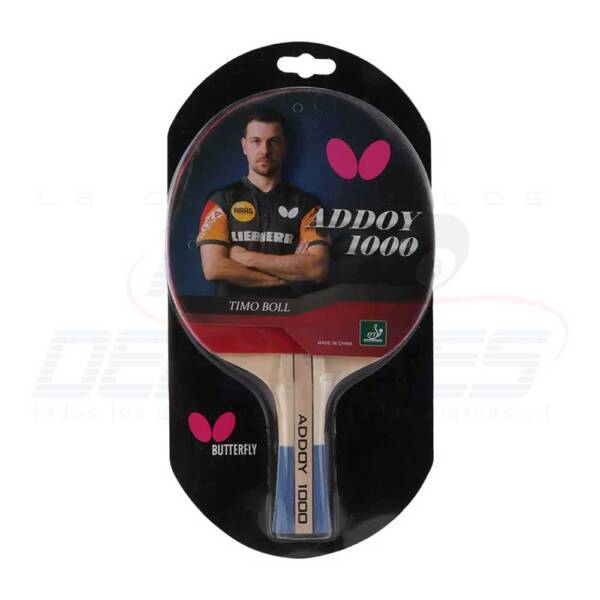 RAQUETA PING PONG BUTTERFLY ADDOY 1000 - Imagen 2