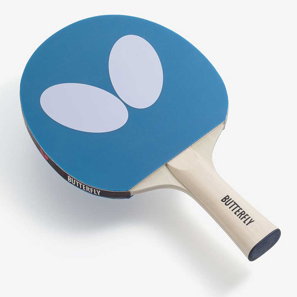 RAQUETA PING PONG BUTTERFLY LOGO AZUL - Imagen 2