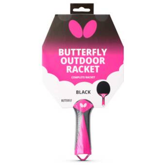 RAQUETA PING PONG BUTTERFLY OUTDOOR NEGRA