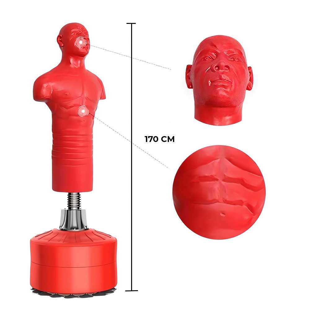 MANIQUÍ DE BOXEO DE GOMA 170 CM - Imagen 3