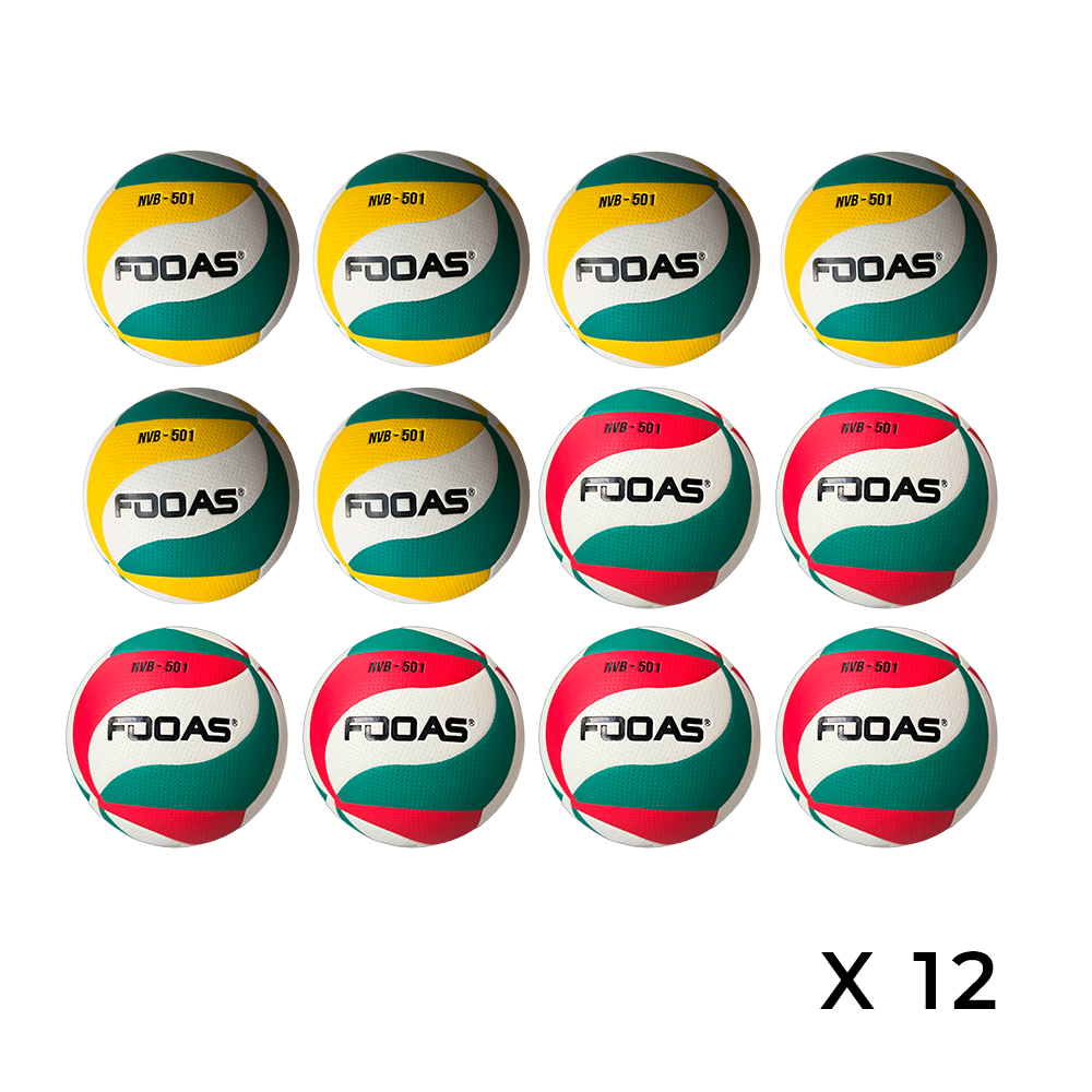 BALÓN VOLEIBOL FOOAS KIT X12 U