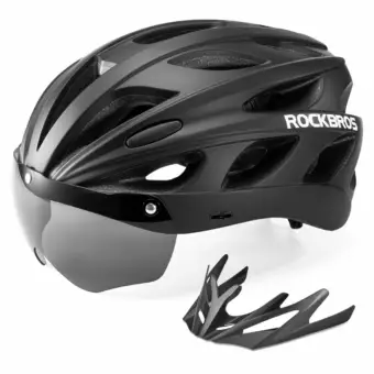 CASCO ULTRALIGERO ROCKBROS CON GAFAS MAGNÉTICAS