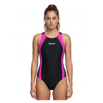 TRAJE DE BAÑO OLIMPICO MUJER FOOAS NEGRO